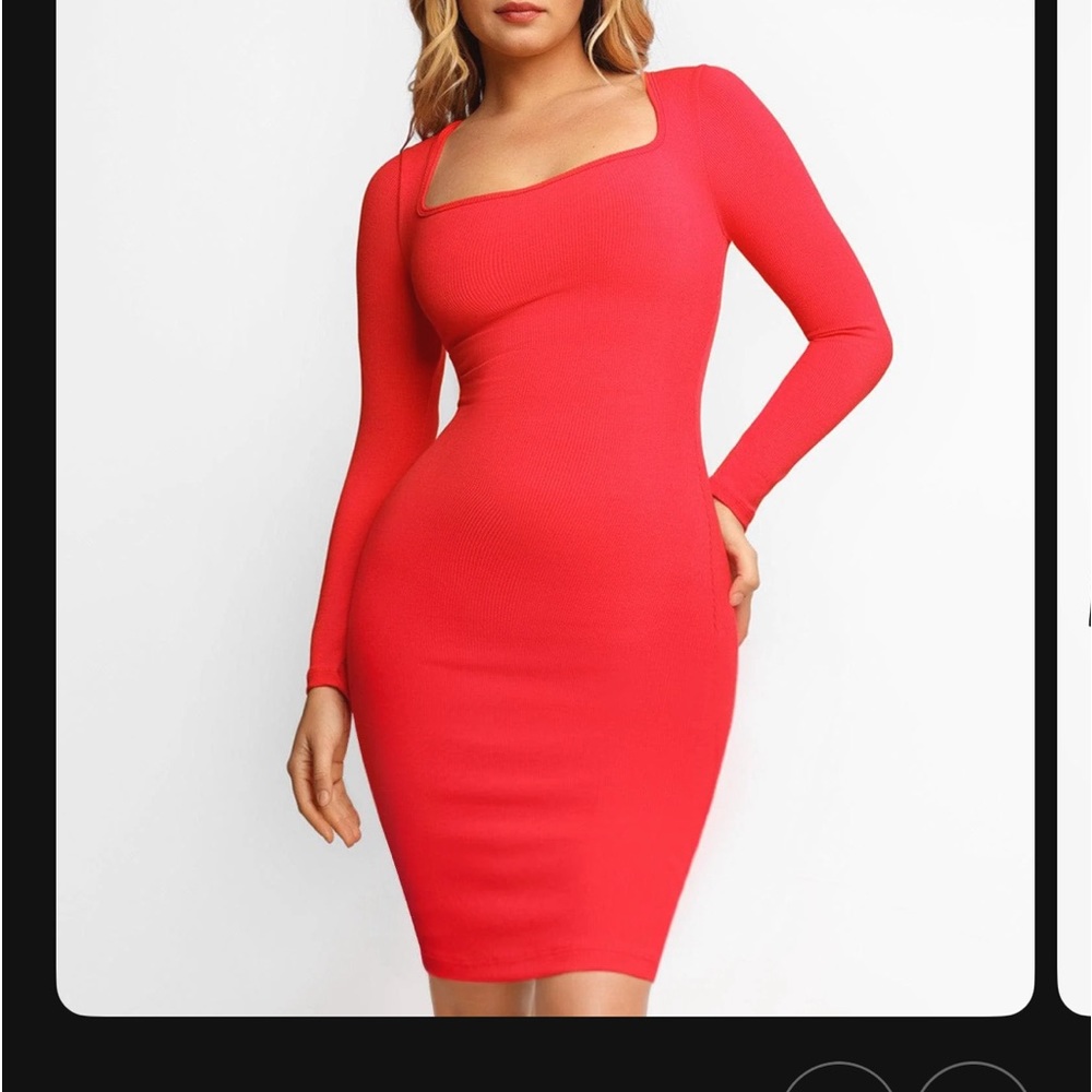 Brand new with tags popilush shape wear built in red dress